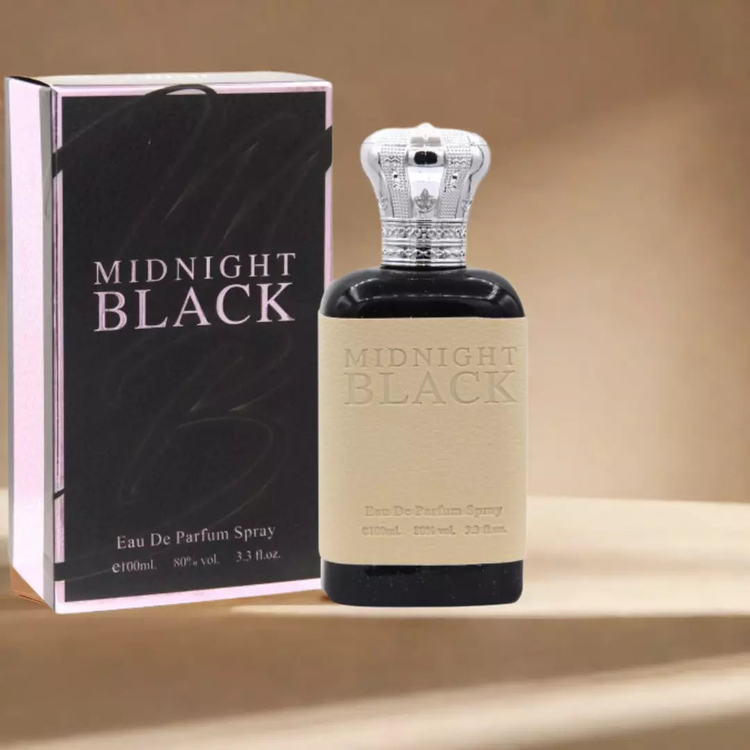 Saffron MIDNIGHT BLACK Eau De Parfum Natural Spray 100ml WOMEN SCENT