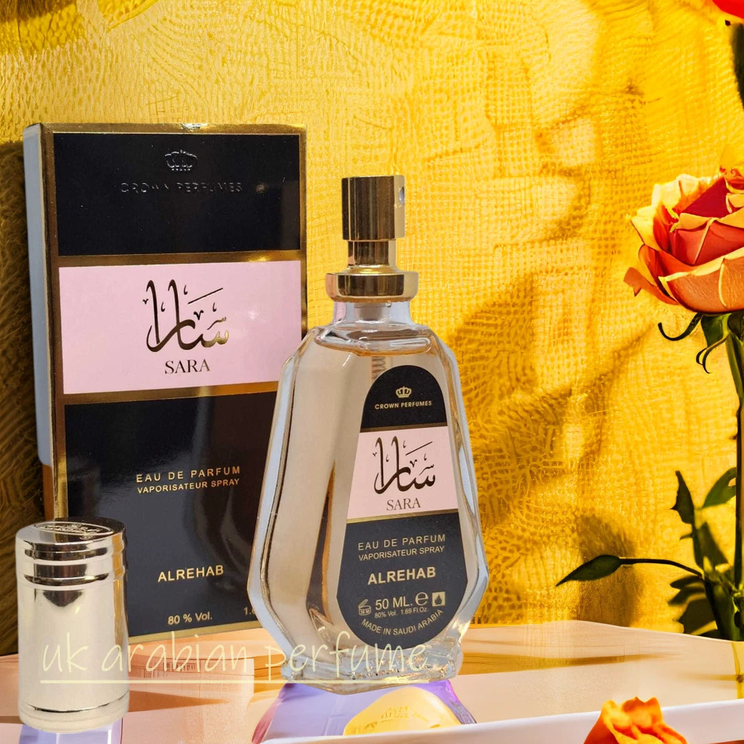 SARA Eau De Parfum 50 ML Natural Spray ORIGINAL Crown Perfumes