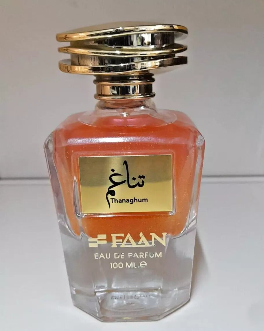 THANAGHUM E D Parfum 100 ml Women By FAAN AL IBDAA UAE Plus Deodorant FREE