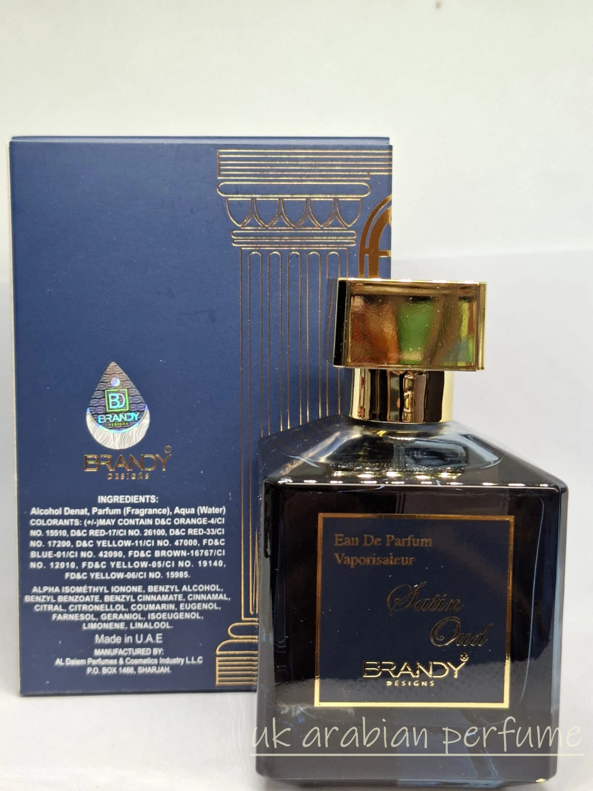 Brandy Designs SATIN OUD Eau De Parfum Natural Spray 100ml