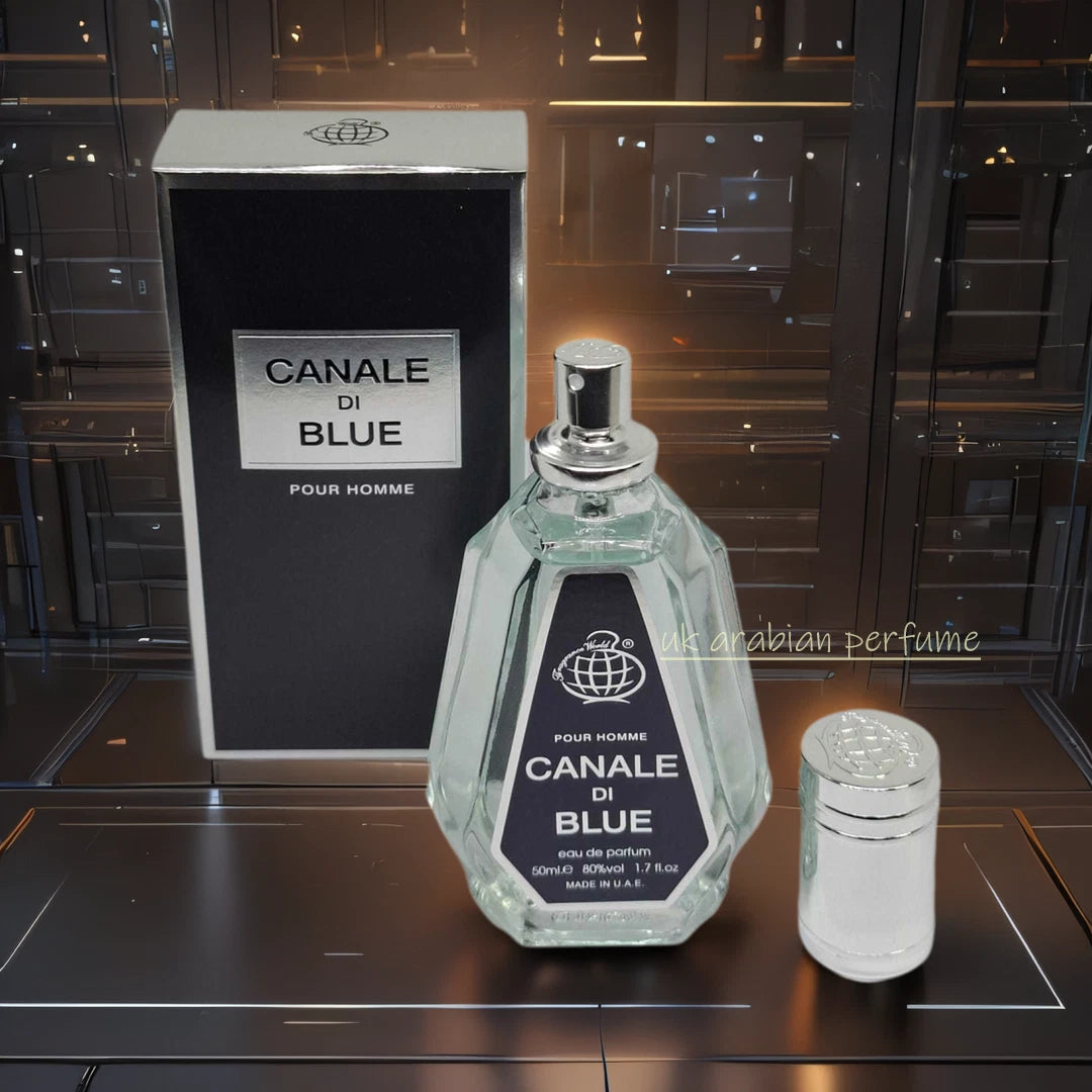 Fragrance World CANALI DI BLUE Pour Homme Eau De Parfum Natural Spray 50ml
