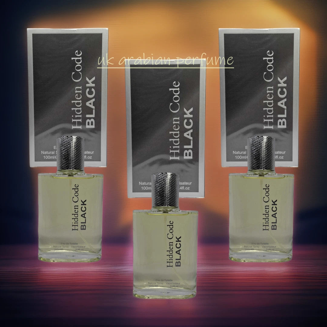 Fine Perfumery HIDDEN CODE BLACK Eau De Toilette Natural Spray 100ml
