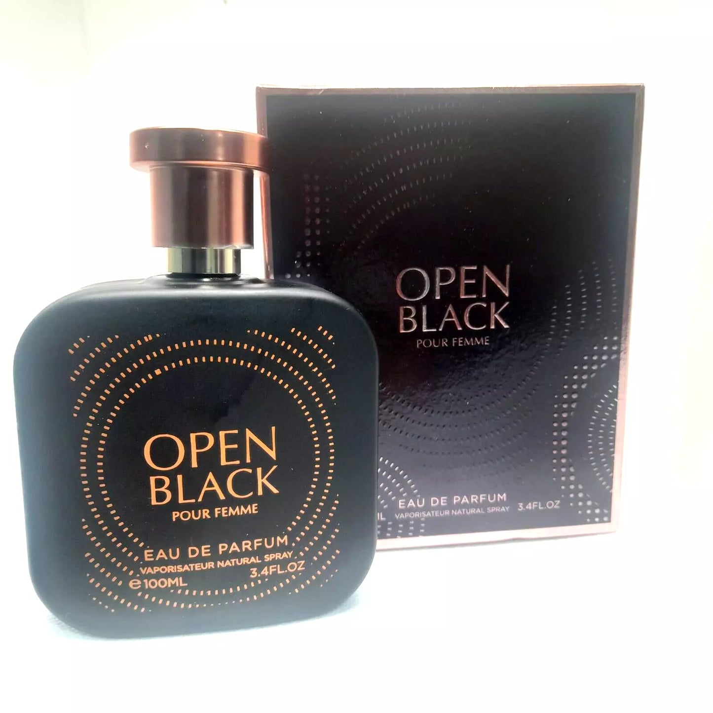 Designer Collection OPEN BLACK Pour Femme Eau De Parfum Natural Spray 100 ML
