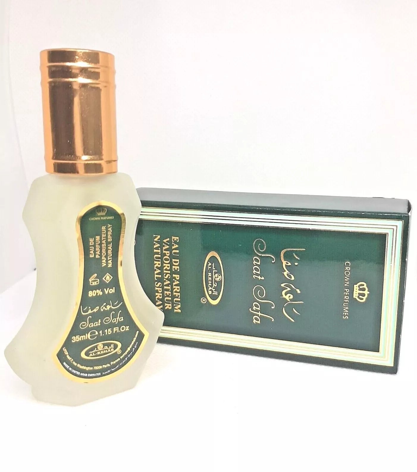 SAAT SAFA Eau De Parfum 35 ML Natural Spray Crown Perfumes By Al Rehab ORIGINAL