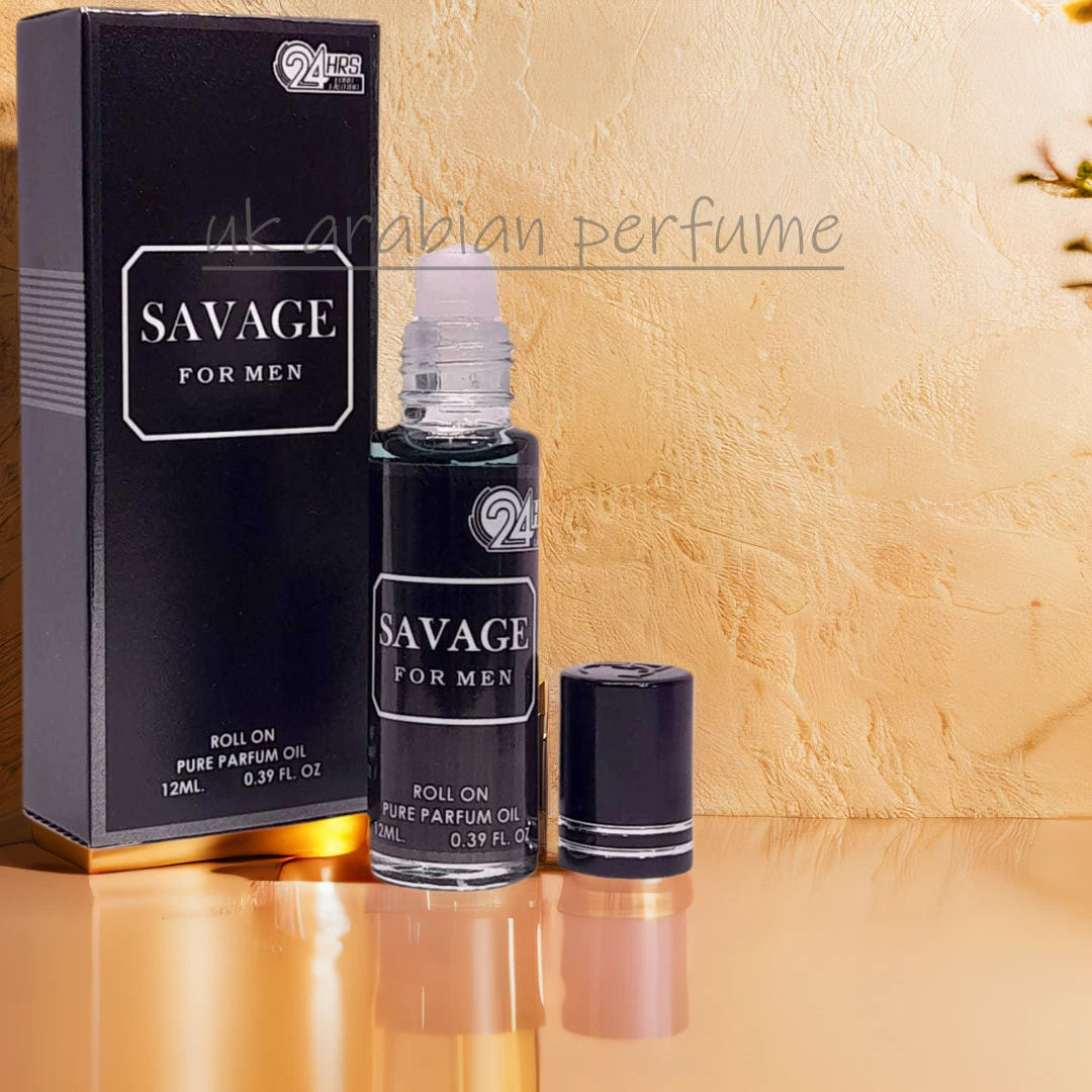 SAVAGE For Men Pure Perfume Oil 12ml ATTAR Roll On