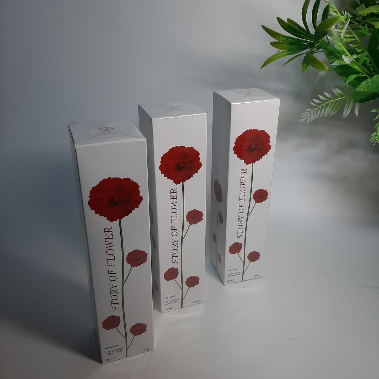PACK OF 3 STORY OF FLOWERS EAU DE PARFUM 50ML WOMEN FINE PERFUMERY