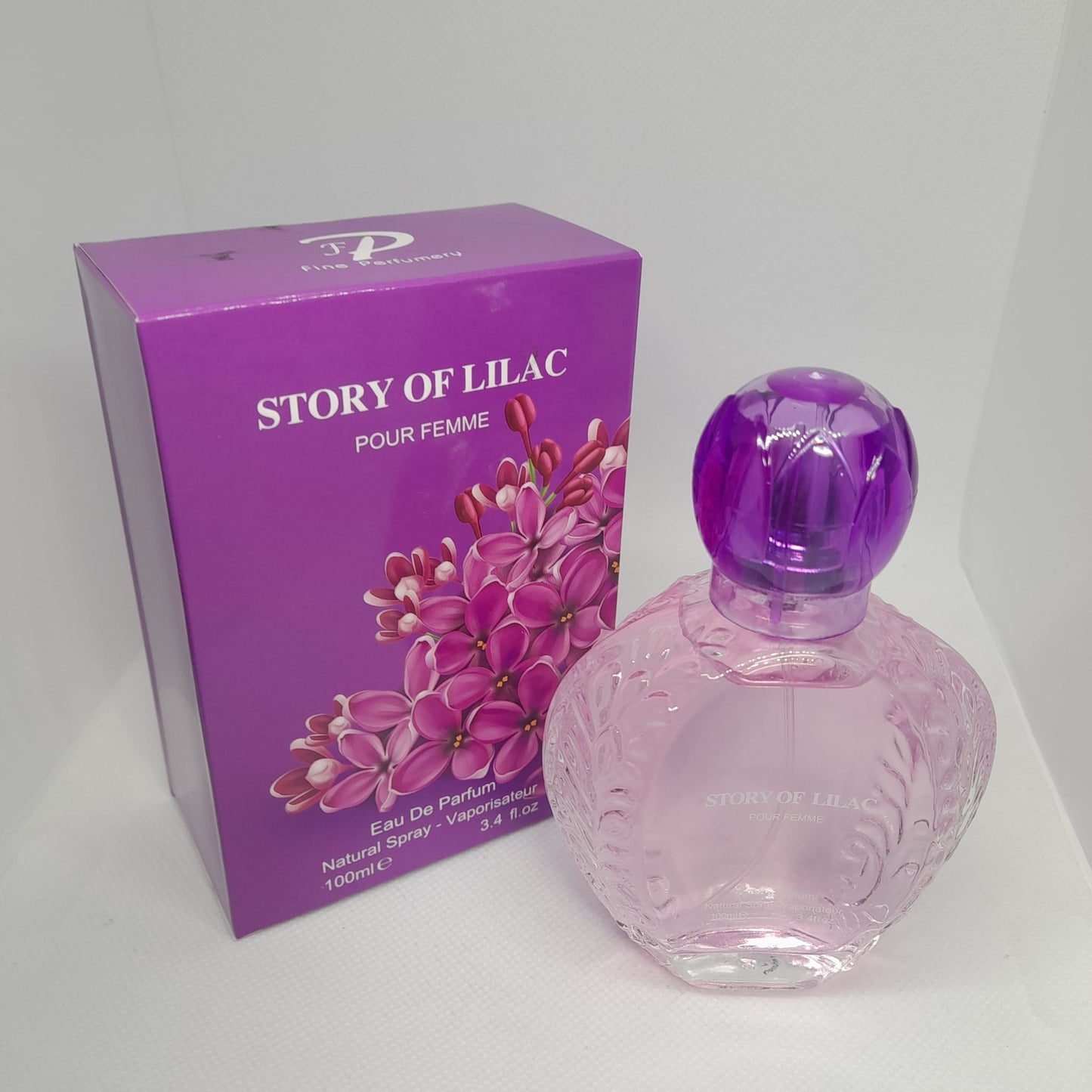 Pack of 3 Fine Perfumery STORY OF LILAC Pour Femme Eau De Parfum Natural Spray 100ml