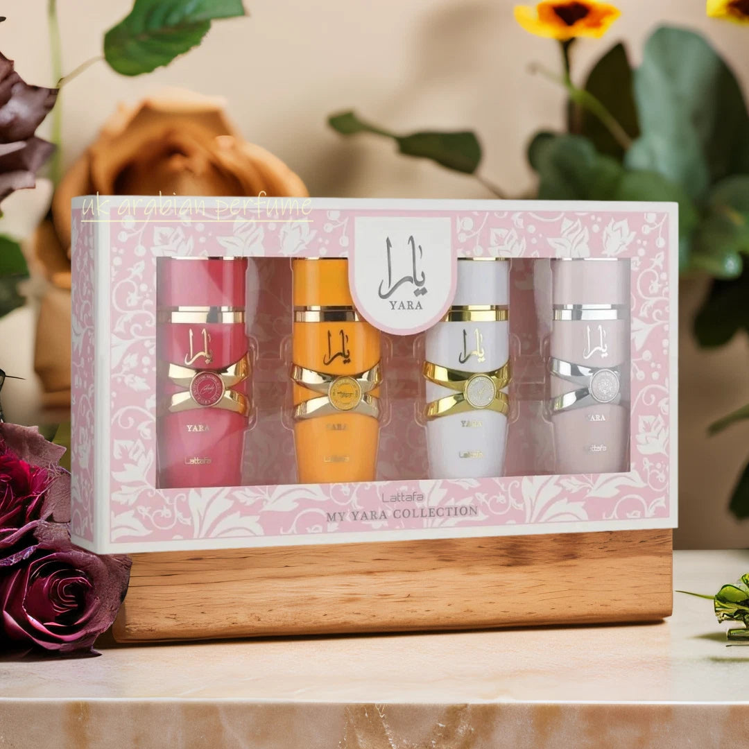 LATTAFA MY YARA COLLECTION Eau De Parfum Natural Spray Set of 4Pcs x 25ml