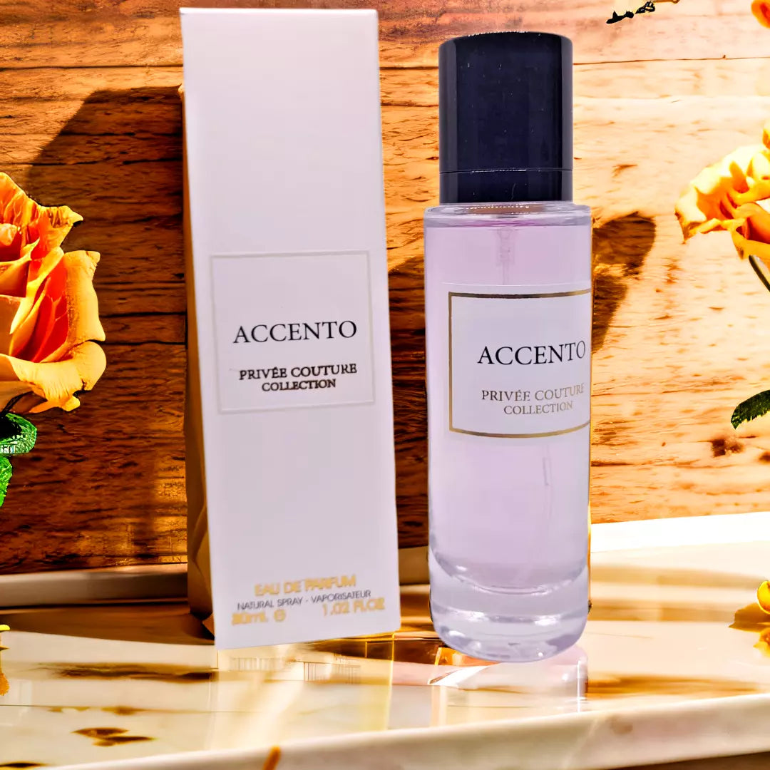 ACCENTO Privee Couture Collection Eau De Parfum 30ml Natural Spray