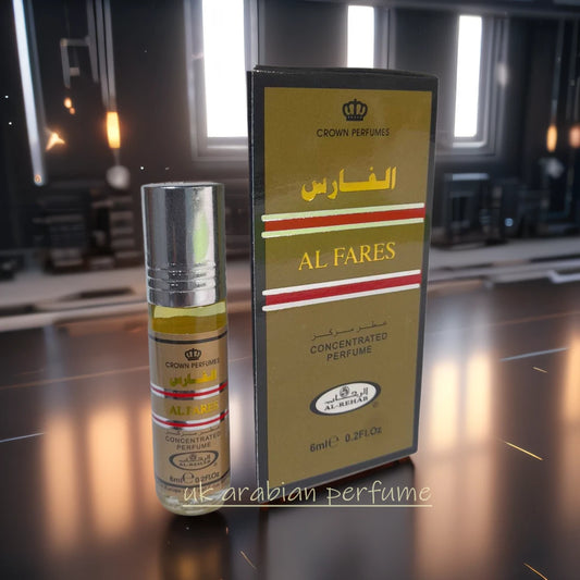 Al Fares 6ml Roll On Perfume Oil By Al Rehab Unisex Arabic HALAL Fragrance