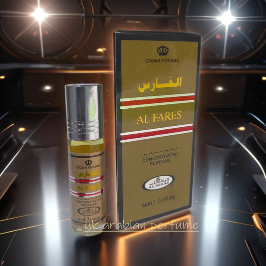 Al Fares 6ml Roll On Perfume Oil By Al Rehab Unisex Arabic HALAL Fragrance