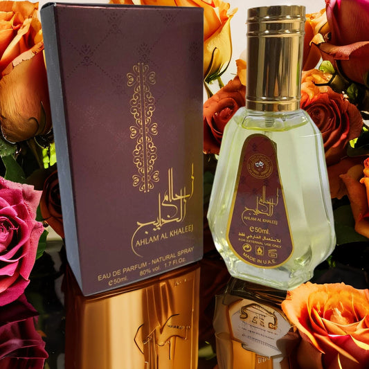 Ahlam Al Khaleej Perfume EDP Oud Parfum Natural Spray Alcohol Free