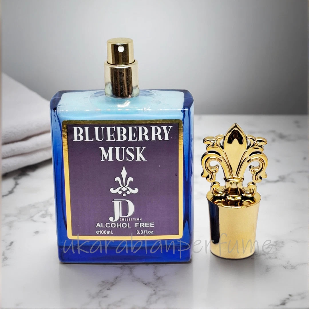 BULEBERRY MUSK 100ML NATURAL SPRAY ALCOHOL FREE BY JD COLLECTION Arabian Scent
