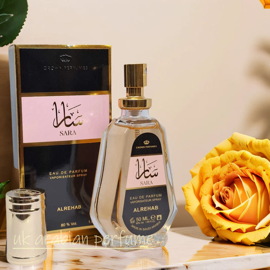 SARA Eau De Parfum 50 ML Natural Spray ORIGINAL Crown Perfumes