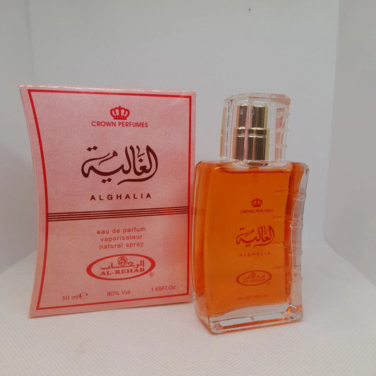 Crown Perfumes ALGHALIA Eau De Parfum Natural Spray 50ml ALREHAB UAE