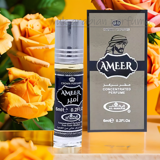Al Rehab AMEER Concentrated Perfume Oil 6ml ALCOHOL FREE HALAL