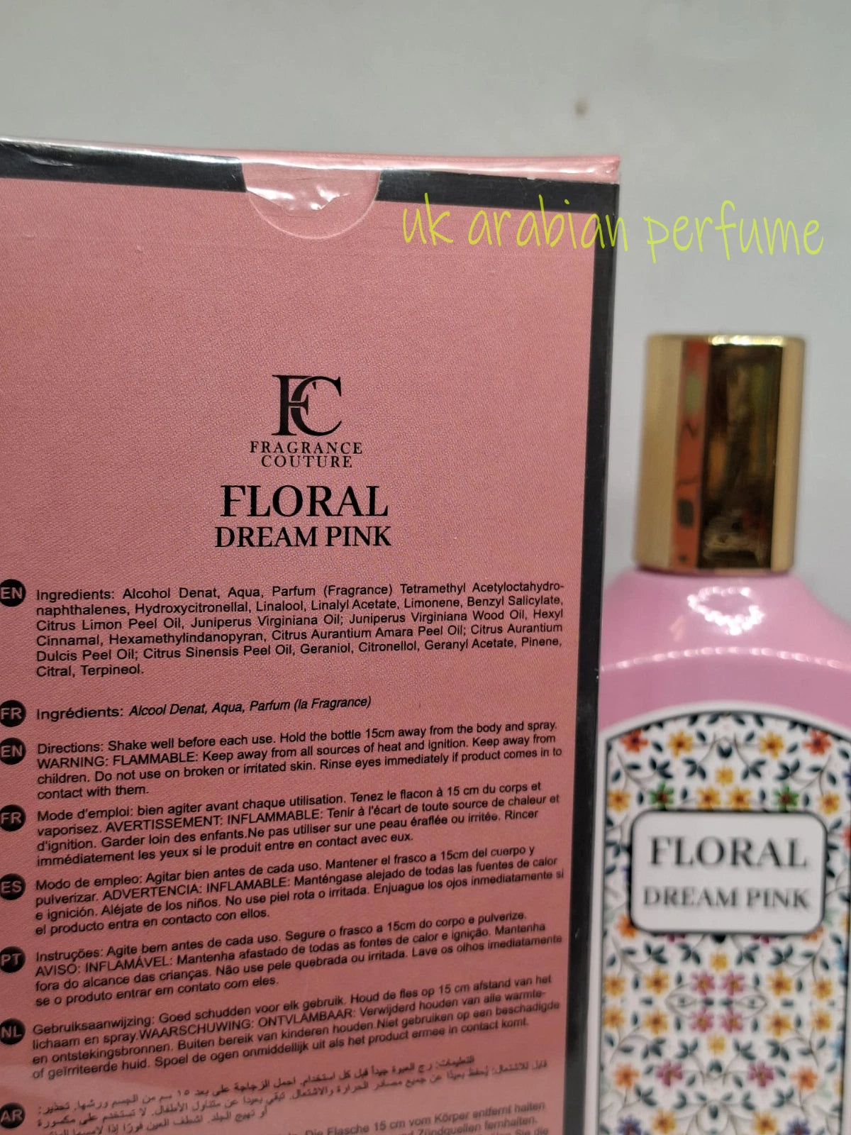 FLORAL DREAM PINK Eau De Parfum Natural Spray 100ml WOMEN SCENT