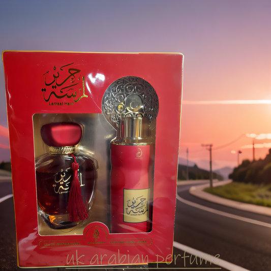 LAMSAT HARIR Eau De Parfum 100 ml + Perfume Spray 200ml Gift Set