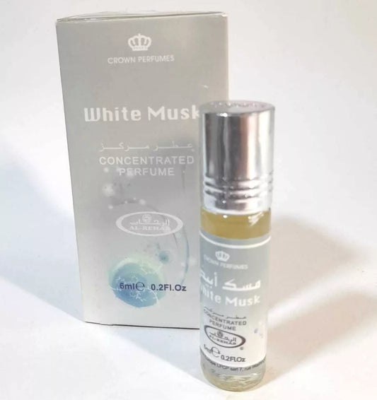 WHITE MUSK 6ml Alcohol Free oil perfume Crown Perfume