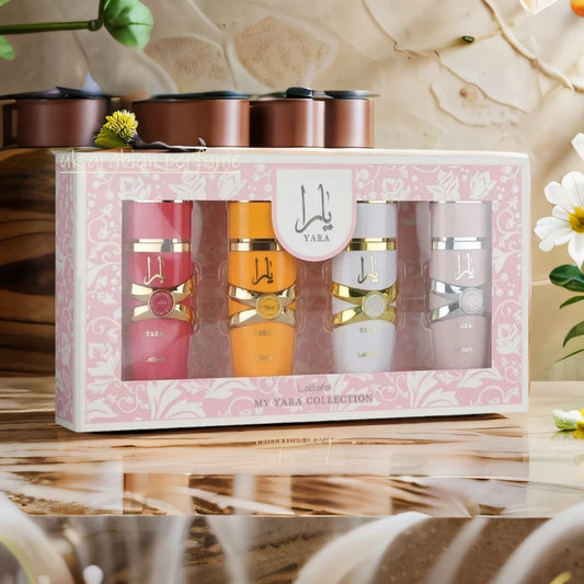 LATTAFA MY YARA COLLECTION Eau De Parfum Natural Spray Set of 4Pcs x 25ml
